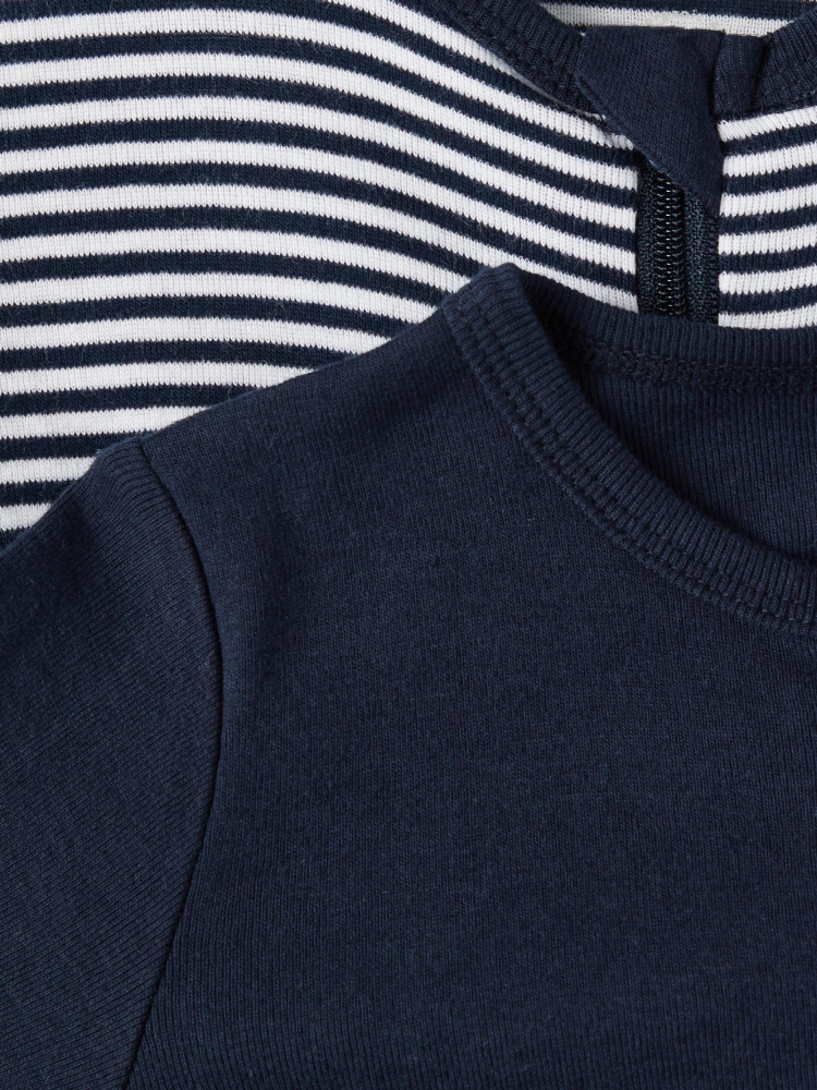 Name it, Nbnnightsuit zip 2-Pk pysj i mørkeblå og stripete - Knerten og  Karoline Barneklær - Salg barneklær | Salg | Name it barnetøy